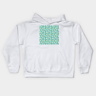 seamless easter eggs and bunnies Kids Hoodie